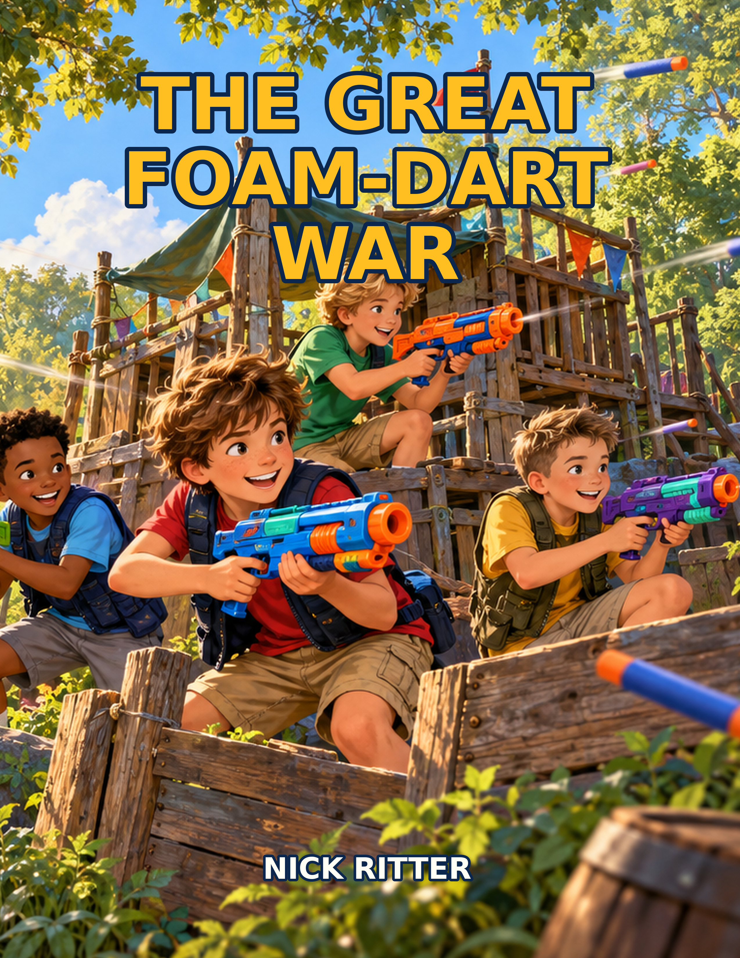 The Great Foam-Dart War book cover by Nick Ritter